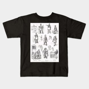 Extinct types of Old London Life 1890 Kids T-Shirt